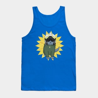 Pilot cat.Ghost of Kyiv.Best Cat. Tank Top